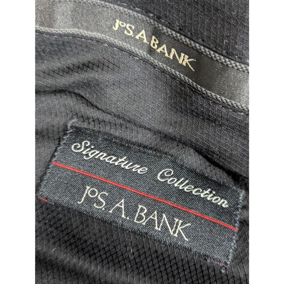 JOSEPH A. BANK! SMART CHARCOAL GRAY WOOL PLEATED FRONT, CUFFED SLACKS! SZ 36x30 - Picture 8 of 11